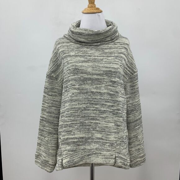 Anthropologie Saturday Sunday Sweater Women XS Turtleneck Drop Shoulder High Low - Picture 2 of 12